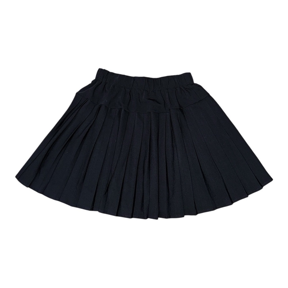 CO Black A-Line Mini Skirt Pleated Casual